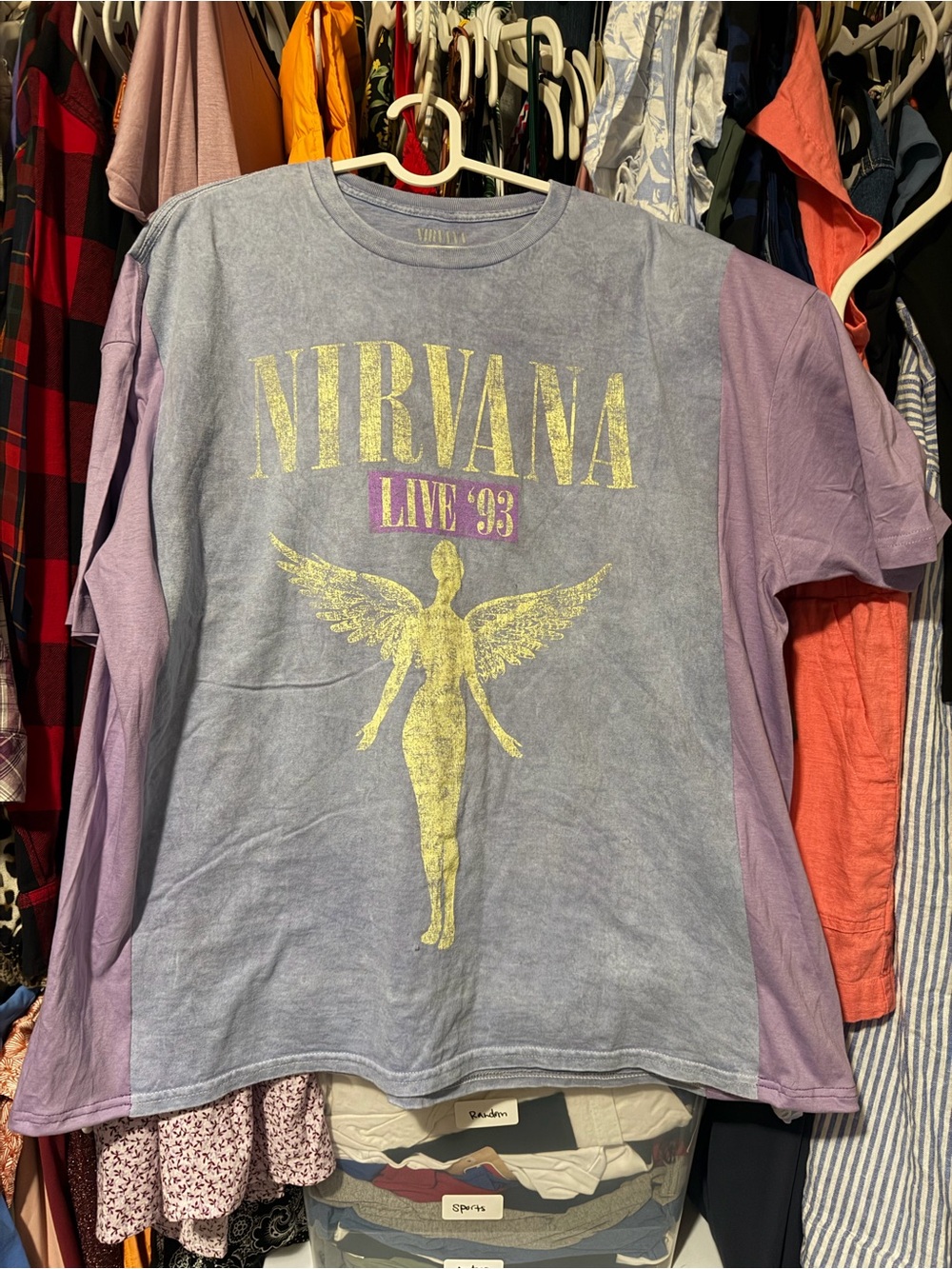 Upcycled Nirvana Colorblock Tee - Picture 2 of 3
